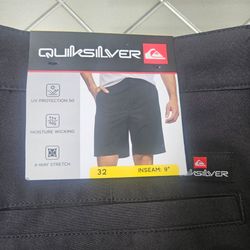 Quiksilver Men's Black Shorts Size 32