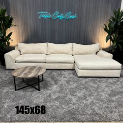 HUGE Cream Sectional Sofa