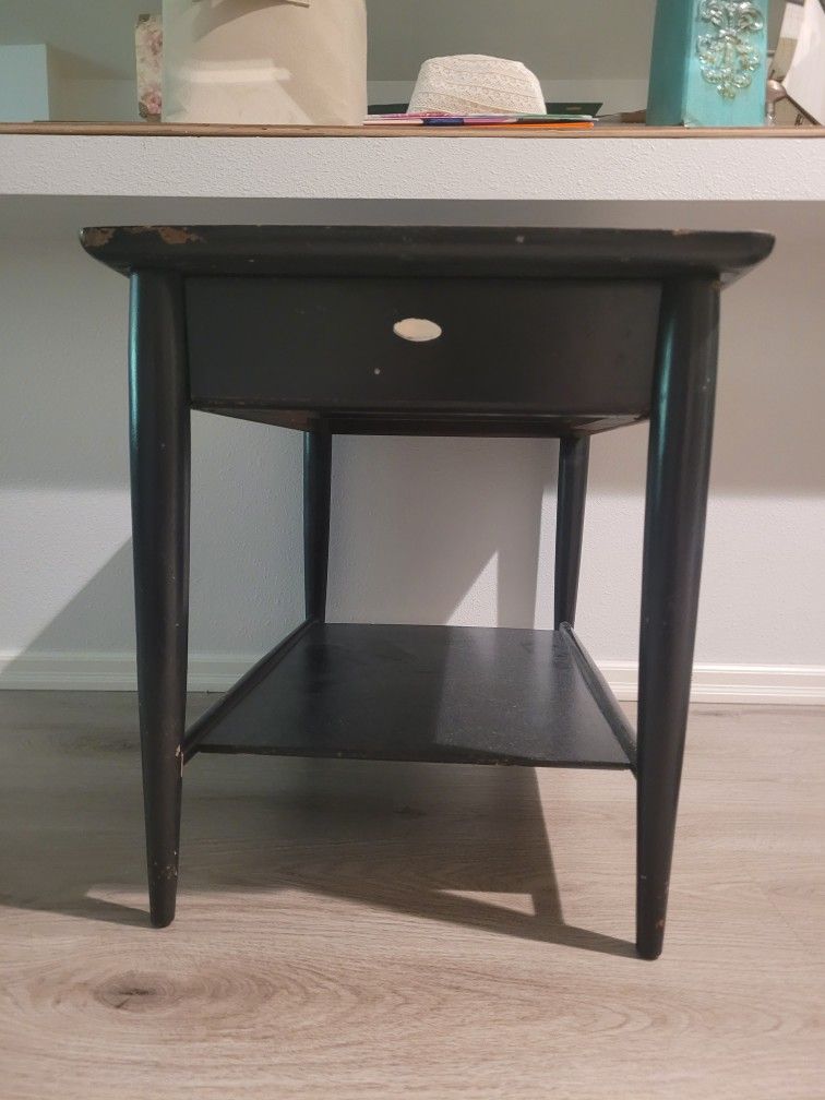 Mid Century Black Side Table