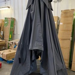 ⛱ 12/13 Ft Outdoor Patio Umbrella with Solar Lights – $250 • ☀️ Extra-large 12/13 Ft canopy — perfect for shading big outdoor areas • 💡 Built-in sola