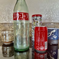 Coke Bottle 1 Let & A Can 350 Ml Japonês 