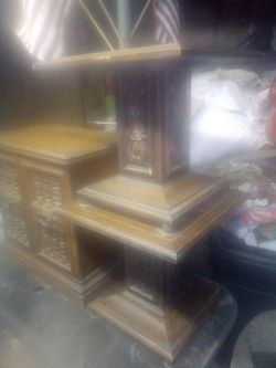 Handcarved Antique End Tables