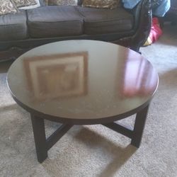 Ashley Walnut Coffee Table 40 Wide 40 Deep 19 Height