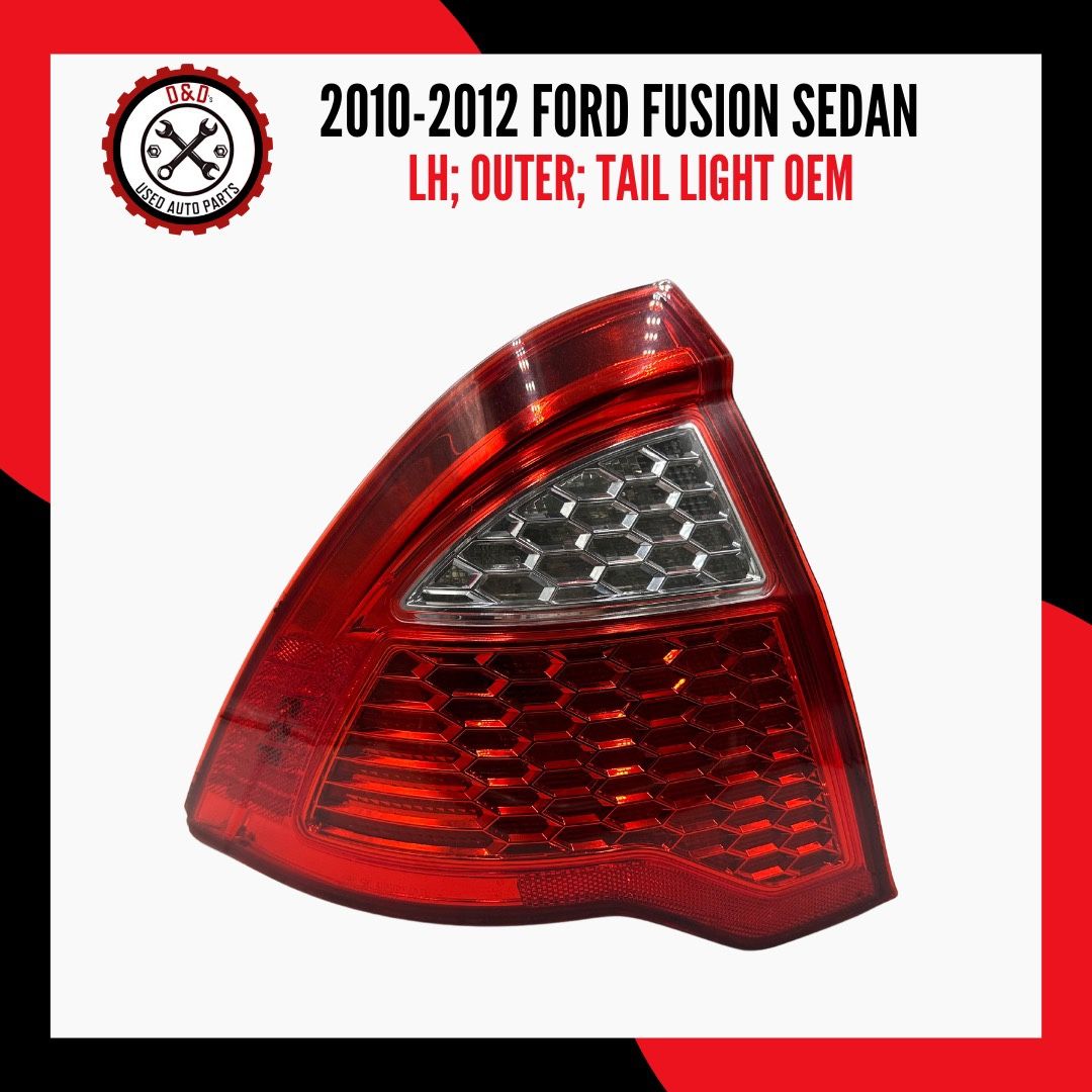 2010 To 2012 FORD FUSION: LH OUTER TAIL LIGHT