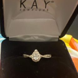 Kay Jewelers Pear Diamond Engagement Ring Size 9.5