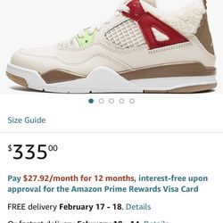 Jordan Shoes | New Retro 4 Pearl White Driftwood | Color: White | Size: 3bb |