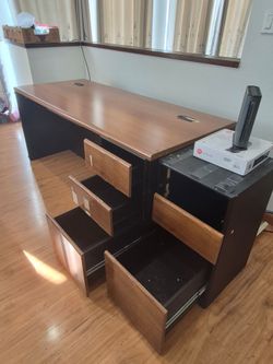 Wooden Computer and Study Desk