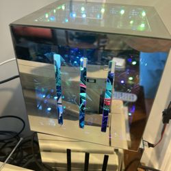 Hyper Cube Tesseract LED 6 inch storage + mini pc case!