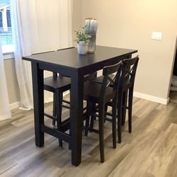 IKEA Bar Height Dining Table and 4 Chairs