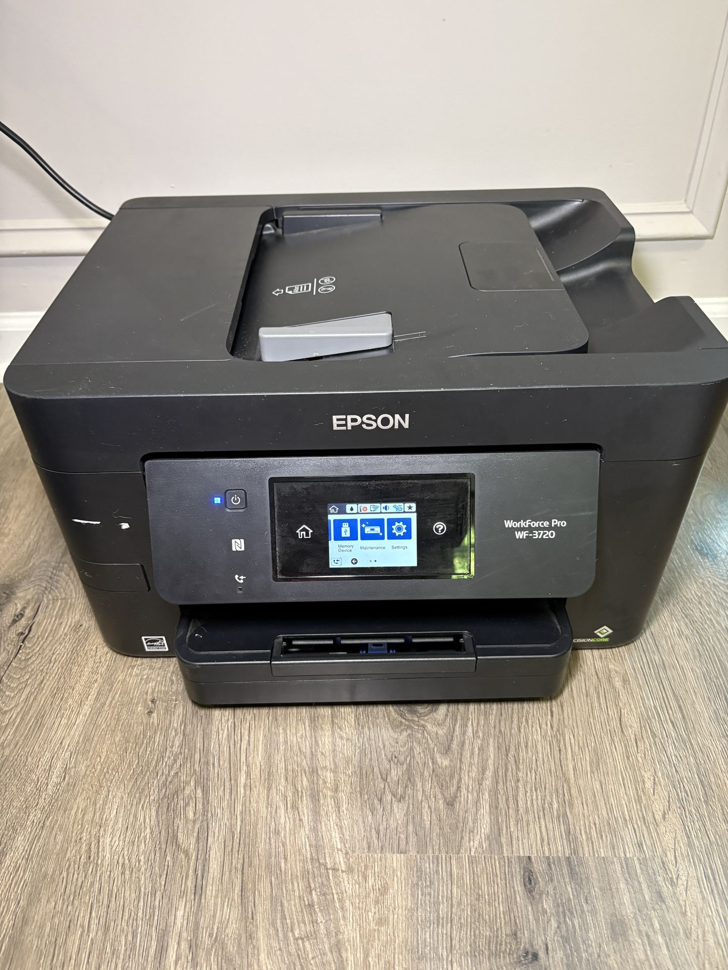 Epson WorkForce Pro WF-3720 All-in-One Color Inkjet Printer NO INK
