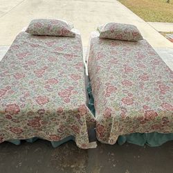 2 Twin Beds Complete Set