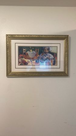 Decorative wall art framed