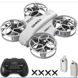 SIMREX Mini Drone for Kids & Beginners, RC Quadcopter with Altitude Hold, 3 Speed Modes, One Key Takeoff/Landing, Headless Mode, Cool LED Lights, Stun