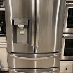 Large LG Fridge with French Doors