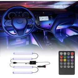 Interior Car Light: 48LEDs RGB Lights with Remote Control and Car Charger