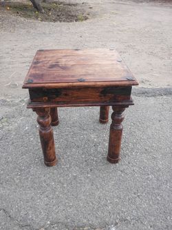 Solid Wood Small Side Table