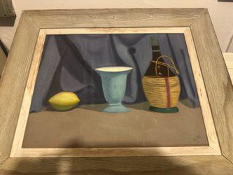 Original Still Life Oil Painting Framed