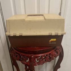 VINTAGE  Plano Tackle Box - 3 Tier Fold Out Tray Fishing Made in USA