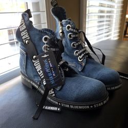 Denim Boots 