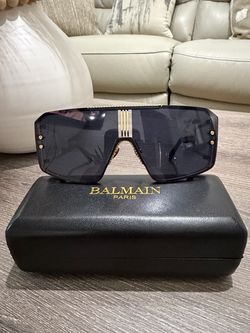 Balmain Paris Shield Sunglasses with Case
