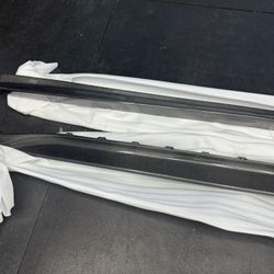 G80 M3 Carbon Fiber OE Style Side Skirt Extensions