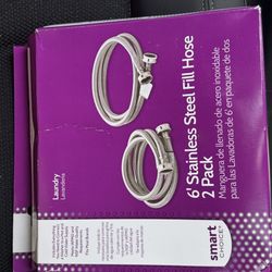 Pk/2 St. Steel Washing Machine Hoses