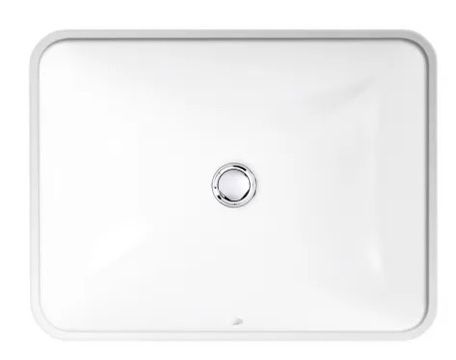 NEW Kohler Caxton Rectangle 20-1/4" Undermount Bathroom Sink with Overflow (White)