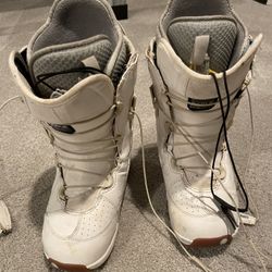 Women’s Sable White Snowboard Boots 6.5