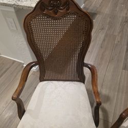 18th Century French Cherry wood Arm Chairs 