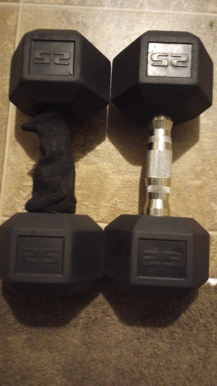 25 Lb dumbbells