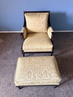 Ethan Allen, Fairfax chair and ottoman