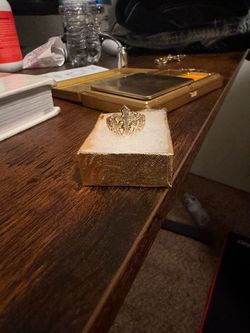 3 cross nugget ring