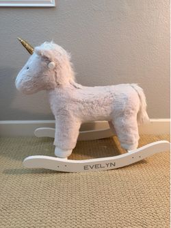 Pottery Barn Nursery Rocker Unicorn