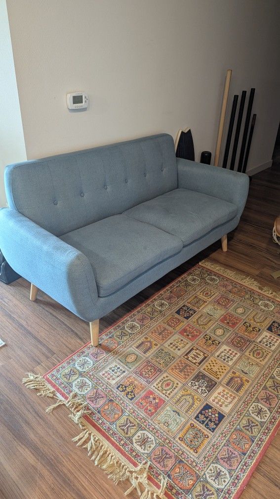 Good Condition, Mid-Century Modern Petite Sofa