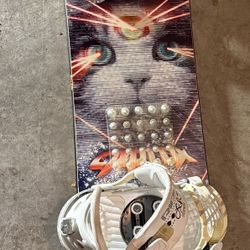 Capita Space Metal Fantasy snowboard 147 with Ride LXH bindings (Women’s)