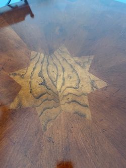 Beautiful wooden table without chairs