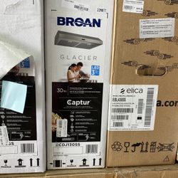 Broan Glacier  BCDJ130SS 30 Inch Under Cabinet Range Hood with 3-Speed/400 CFM Blower