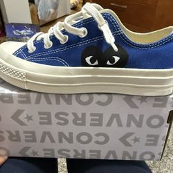 Blue COMME des GARCONS converse Size 6