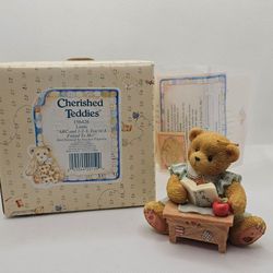 New 1996 Cherished Teddies Linda teacher figurine ABC friend GIRL dress

MINT CONDITION,  STORED IN THE BOX, COMES WITH ORIGINAL PACKAGING, never disp