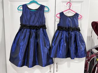 Holiday party Dresses Sisters girls Size 6 And Sz 2T