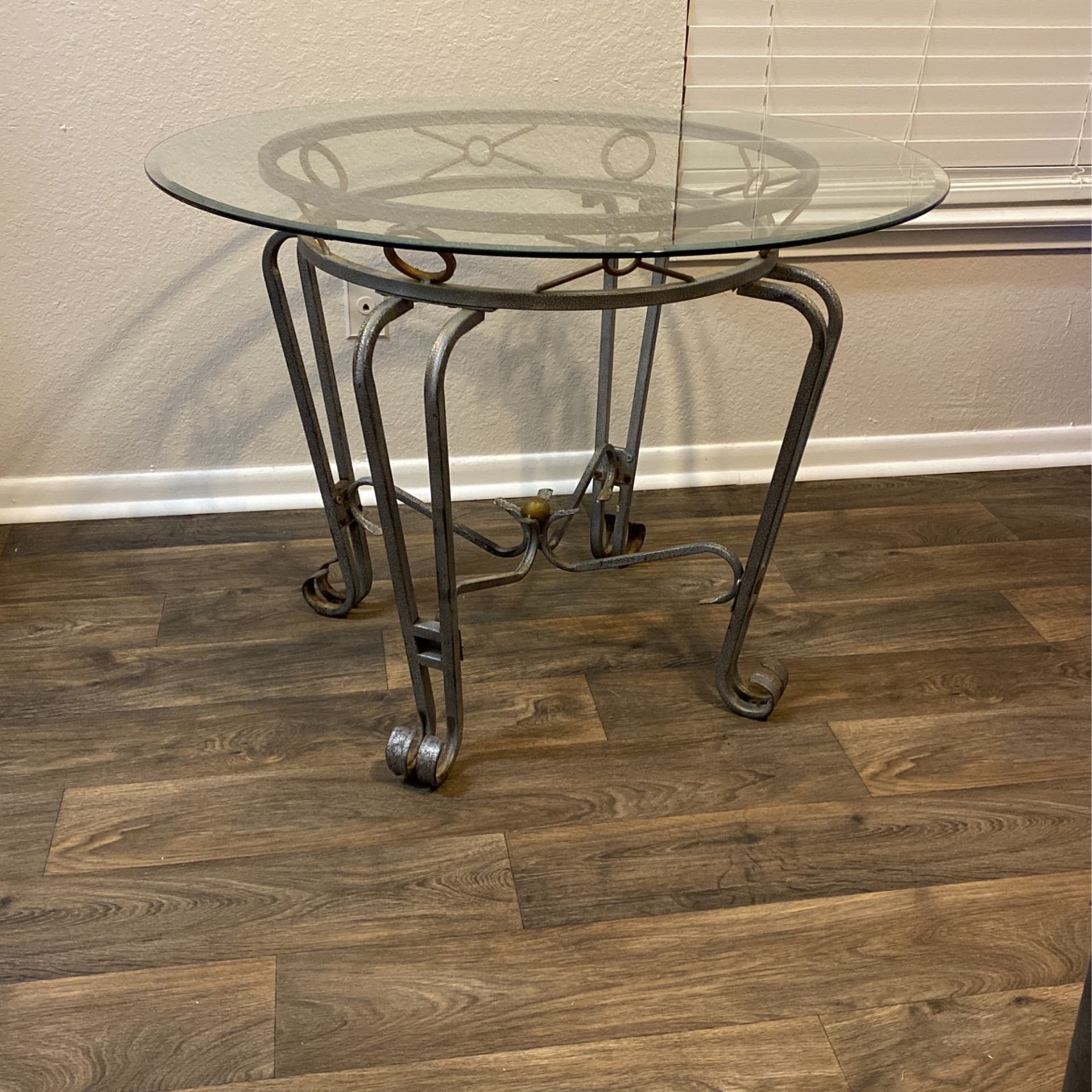 Small Round Kitchen Table. Chairs Not Included 