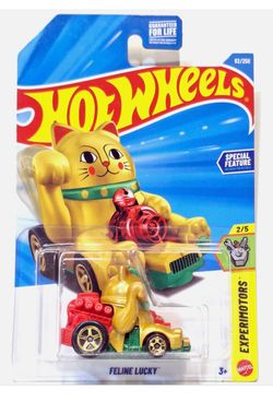 Hot Wheels Gold Feline Lucky Cat
