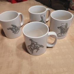 Vintage Set Of Four Mugs
