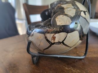 9-lb Septarian druzy heart