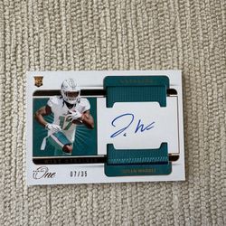 2021 Panini Jaylen Waddle Auto/35