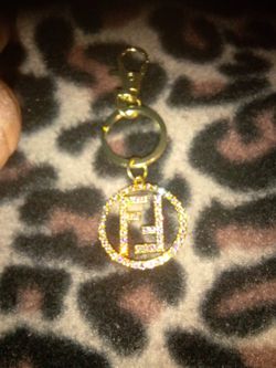 Gold Keychain With Charm