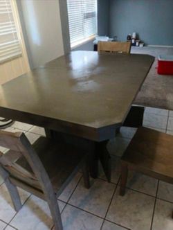Solid Wood Counter-Height Dining Set with Built-In Storage – $495 OBO