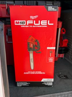 Milwaukee m18  top handle chainsaw  ((tool only))