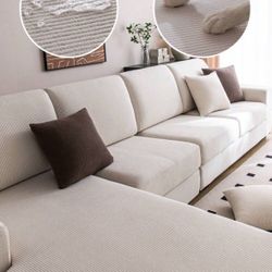 Cream Waterproof Couch Protectors 