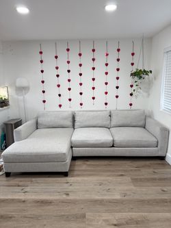 Light Gray Sofa with Chaise